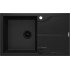 1-bowl granite sink with drainer - mounted flush with the worktop
