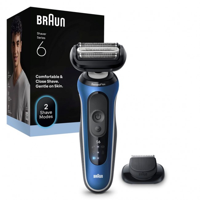 Braun Series 6 62-B1200S Foil shaver Trimmer Blue
