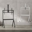 Maclean TV stand / cart, camera shelf, on casters, 55-100