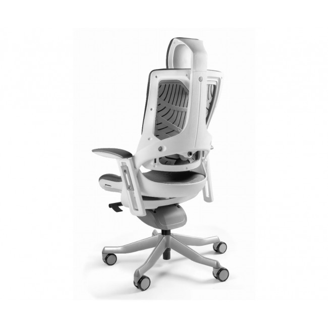Wau 2 BL416 office chair, snowy/white fabric