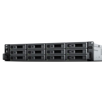 Synology RackStation RS2423RP+ NAS/storage server Rack (2U) Ryzen Embedded V1780B 8 GB DDR4 0 TB DiskStation Manager Black, Grey