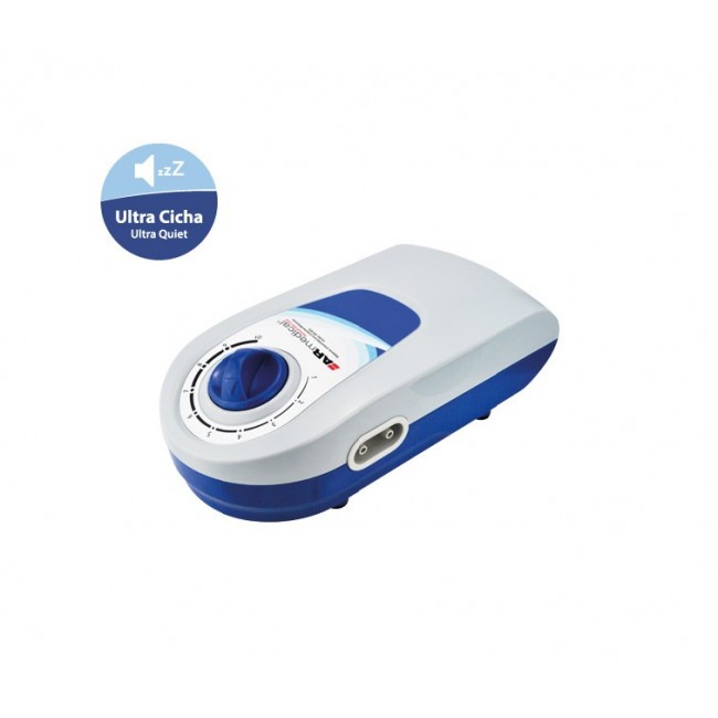 Anti-decubitus mattress with a very quiet pump