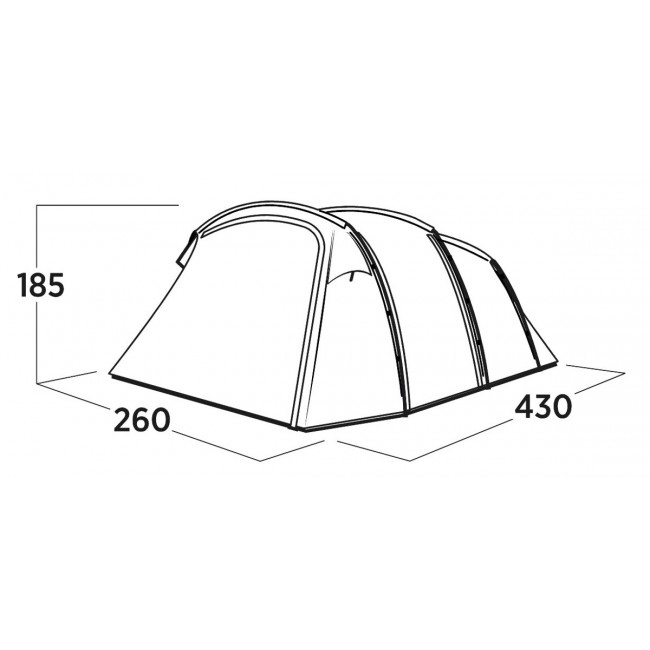 Easy Camp Hamra 4 Blue Tunnel tent Easy Camp Hamra 4 Blue Tunnel tent