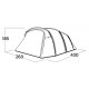 Easy Camp Hamra 4 Blue Tunnel tent Easy Camp Hamra 4 Blue Tunnel tent