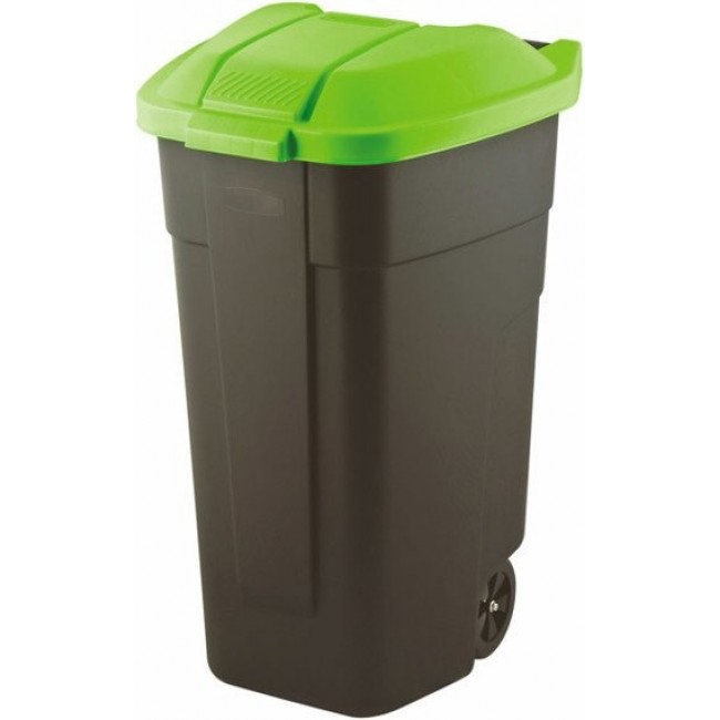 Curver 214125 trash can 110 L Rectangular Plastic Black, Green