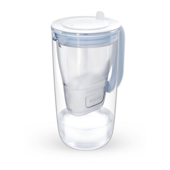 Brita Glass+ filter jug with 2 MaxtraPro PP cartridges (blue 2.5 l)