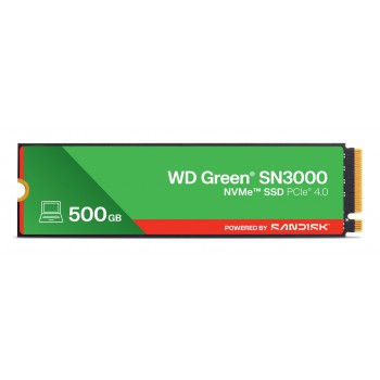 Western Digital Green WD SN3000 NVMe SSD POWERED BY SANDISK 500 GB