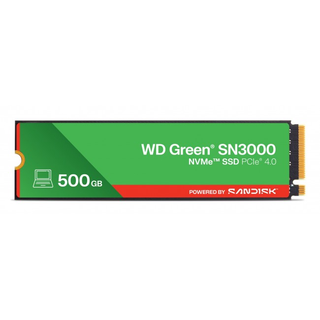 Western Digital Green WD SN3000 NVMe SSD POWERED BY SANDISK 500 GB