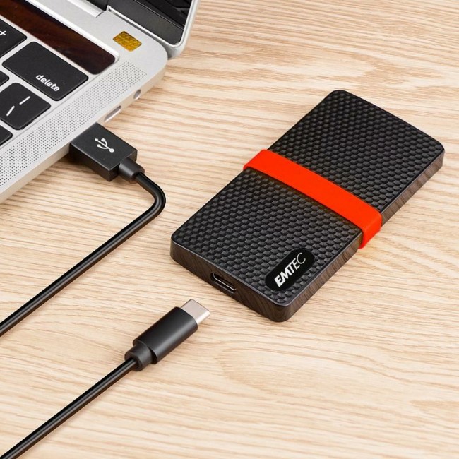 Emtec X200 2 TB USB Type-C 3.2 Gen 1 (3.1 Gen 1) Black