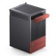 Jonsbo T6 PC Case, Mini-Tower, Mini-ITX, Tempered Glass, Wood, black