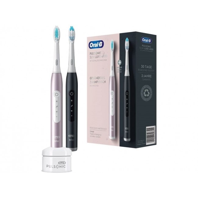 BRAUN Pulsonic Slim Luxe Brush 4900 silv/rose gold BRAUN Pulsonic Slim Luxe Brush 4900 silv/rose gold