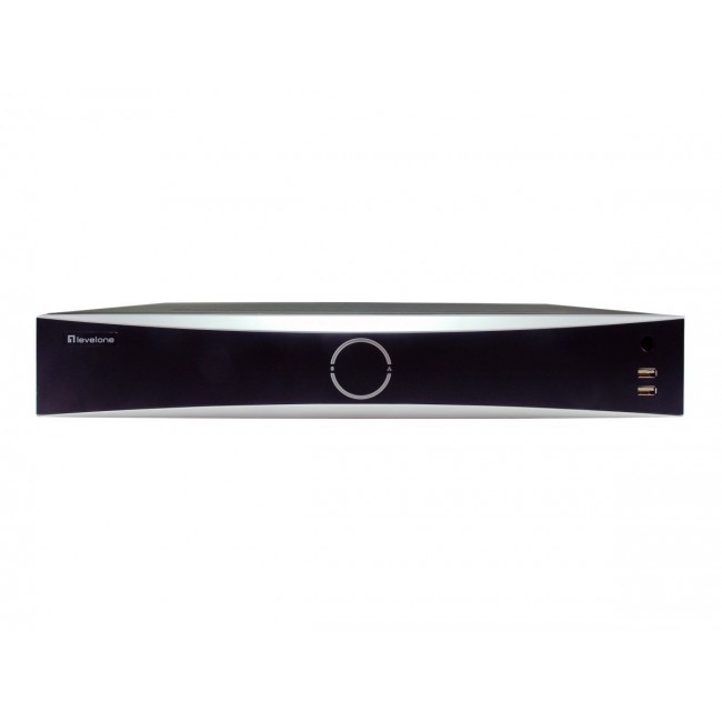 LevelOne NVR-0411 network video recorder Black, Grey