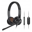 HEADPHONES WITH MICROPHONE CHAT USB