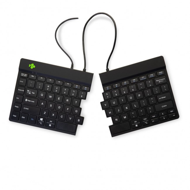 R-Go Tools Ergonomic keyboard R-Go Split Break v2 with break software, ergonomic split keyboard, QWERTY (US), Wired, black