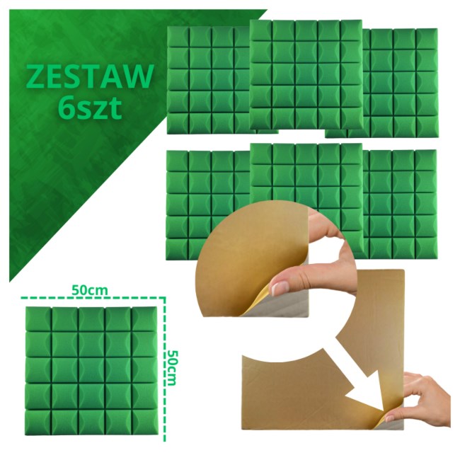 DNA AM5 GN acoustic panel set of 6 pcs. green DNA AM5 GN acoustic panel set of 6 pcs. green