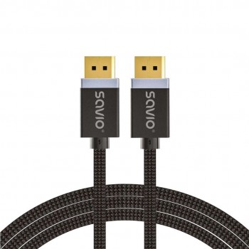 DisplayPort cable 1 m Black SAVIO CL-165