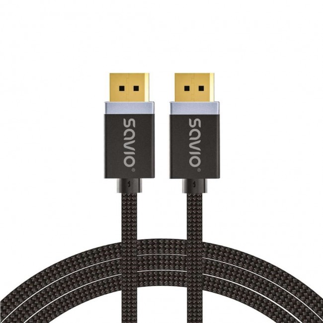 DisplayPort cable 1 m Black SAVIO CL-165
