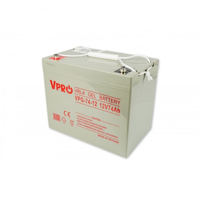 GEL VPRO PREMIUM 12v 74 Ah VRLA UNATTACHED BATTERY GEL VPRO PREMIUM 12v 74 Ah VRLA UNATTACHED BATTERY
