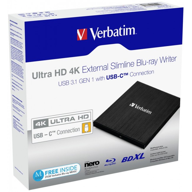 Verbatim 43888 optical disc drive Blu-Ray DVD Combo Black Verbatim 43888 optical disc drive Blu-Ray DVD Combo Black