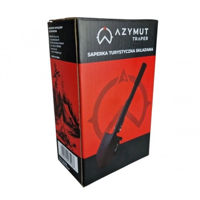 Tactical multifunctional shovel AZYMUT Trapper black +pack Tactical multifunctional shovel AZYMUT Trapper black +pack