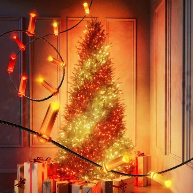 Twinkly Candies LED Christmas tree lights TWKC200RGB-G Candle shape Twinkly Candies LED Christmas tree lights TWKC200RGB-G Candle shape
