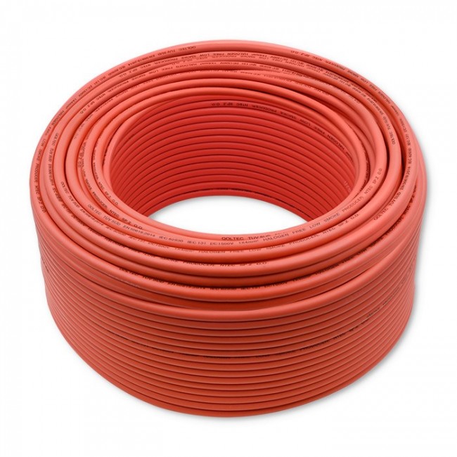 Qoltec 53850 Photovoltaic solar cable | 4mm | 100m | red Qoltec 53850 Photovoltaic solar cable | 4mm | 100m | red