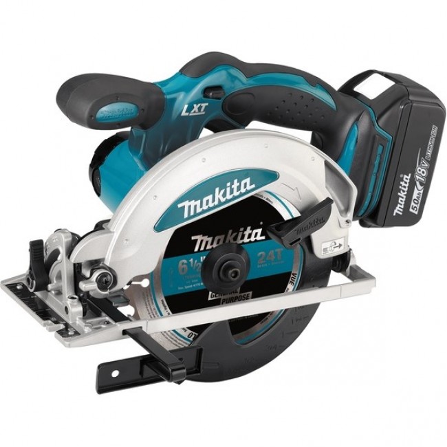 Makita DSS610RTJ portable circular saw 16.5 cm Black, Blue 3700 RPM