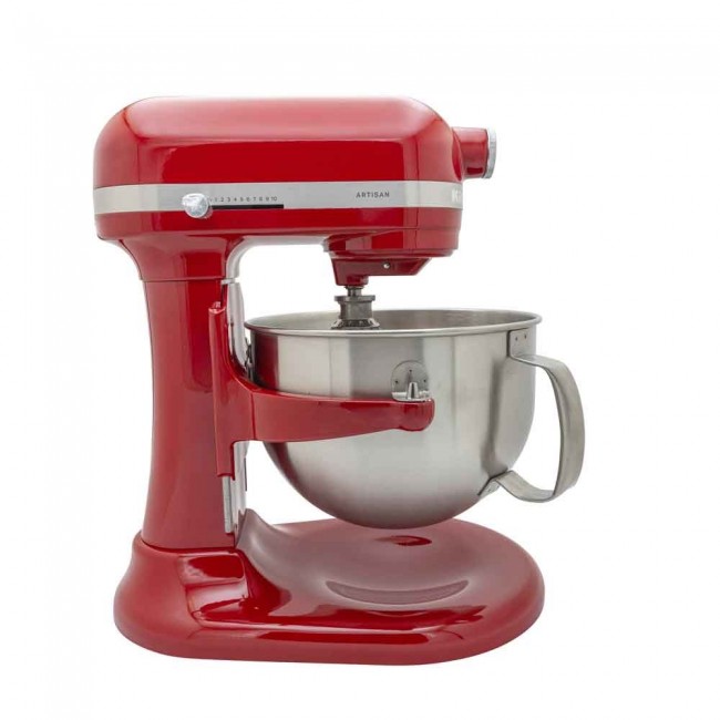 KitchenAid 5KSM60SPXEER Stand mixer 375 W Grey, Red, Stainless steel