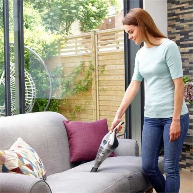 Black & Decker NVC220WC-QW handheld vacuum Chrome, Titanium, Transparent Bagless