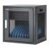 Manhattan Laptop Charging Cabinet Desktop via AC Adapter (EU) 10-bay, Install device's AC Adapter (power cables) into unit, Suitable for ALL laptops (to 16