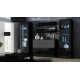 Cama set of two shelves 125cm SOHO black matte