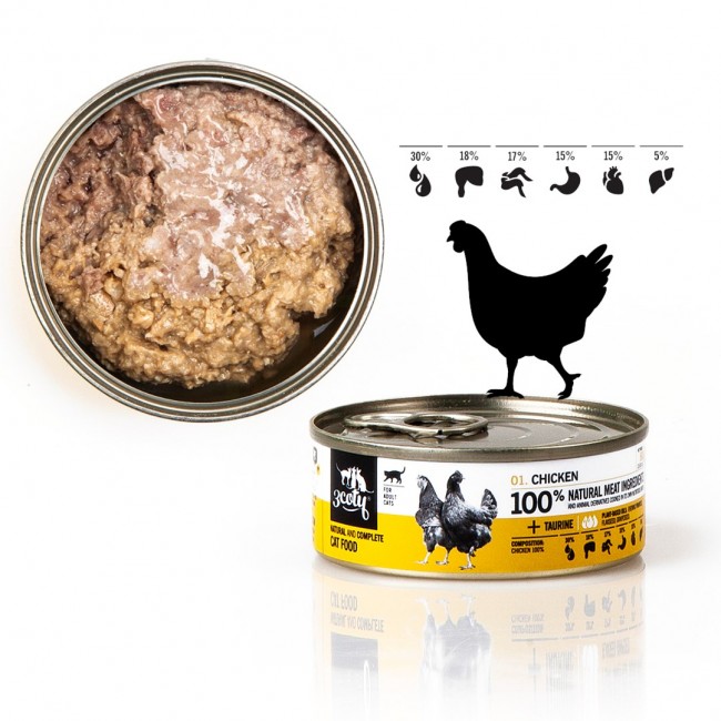 3COTY Chicken - wet cat food - 80g 3COTY Chicken - wet cat food - 80g