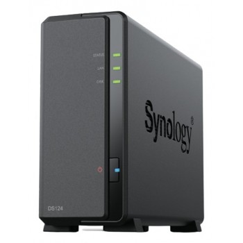 Synology DiskStation DS124 NAS/storage server Desktop Realtek RTD1619B 1 GB DDR4 0 TB DiskStation Manager Black