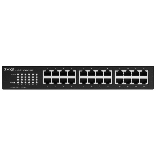 Zyxel GS1100-24E Unmanaged Gigabit Ethernet (10/100/1000) Black Zyxel GS1100-24E Unmanaged Gigabit Ethernet (10/100/1000) Black