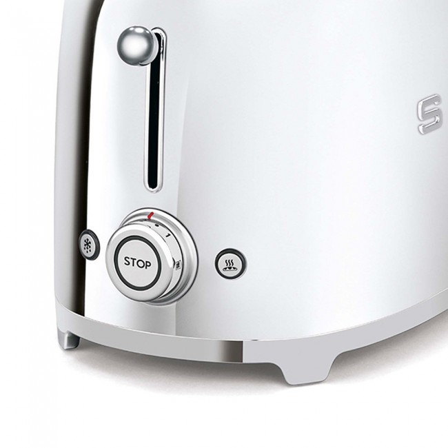 Smeg 50's Style Toaster TSF02SSEU Steel