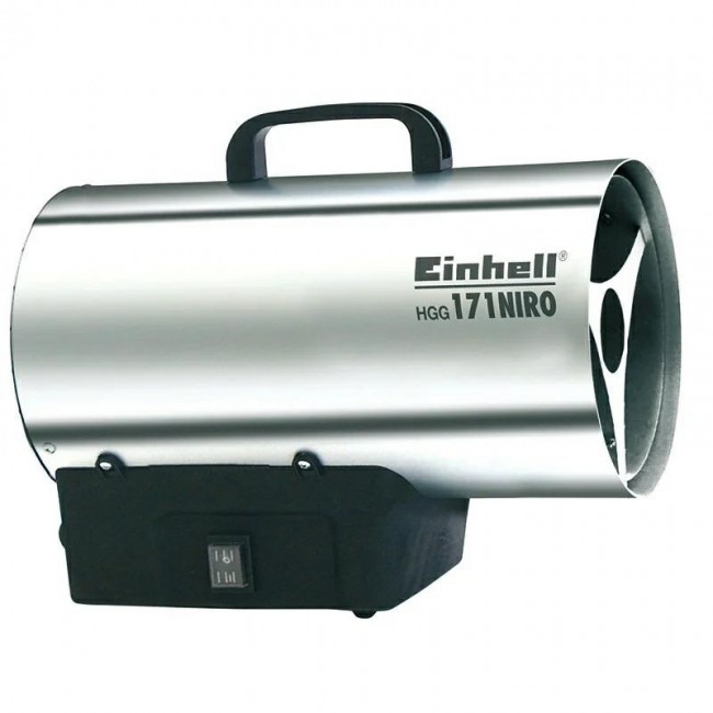 Einhell HGG 171 Niro (DE/AT) Hot air gun 38 W Black, Silver