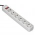 Gembird SPG6-B-10C Surge protector, 6 Schuko sockets, 3m, grey