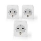 Nedis WIFIP121FWT3 smart plug 3680 W Home White