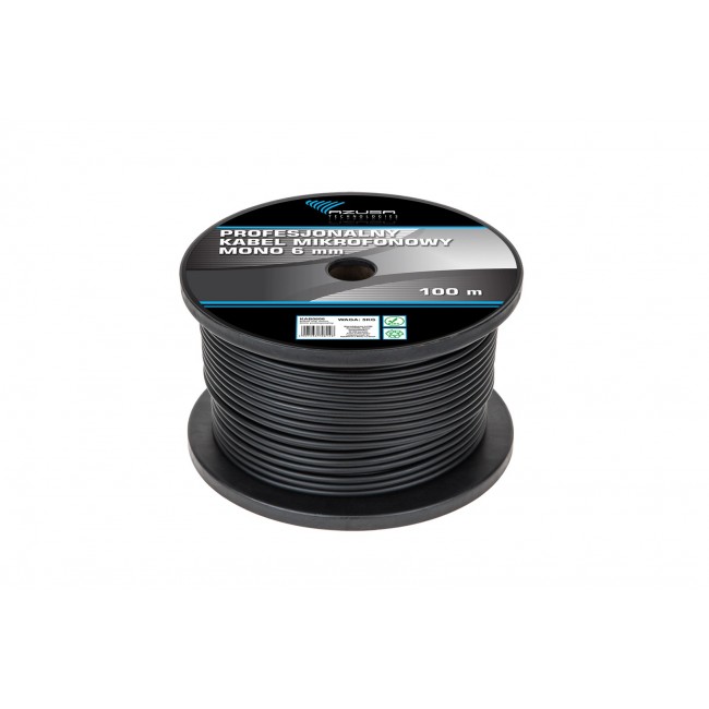 Kabel mikrofonowy mono 6mm profesjonalny Kabel mikrofonowy mono 6mm profesjonalny