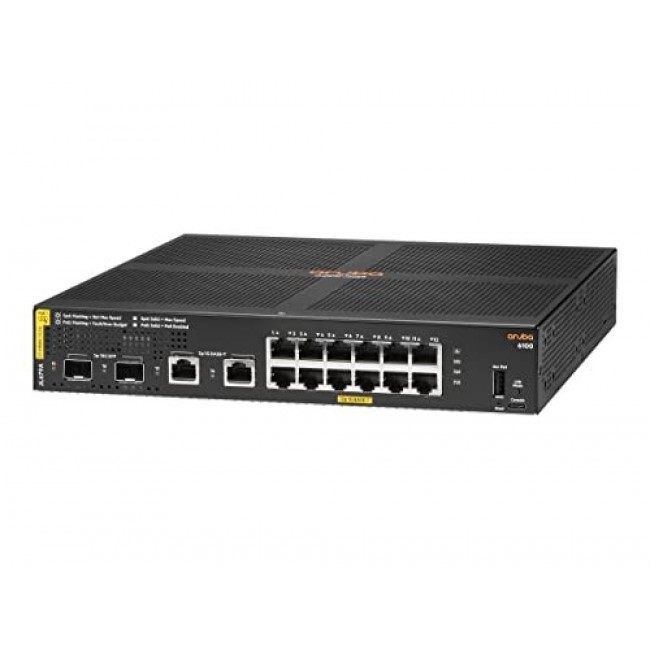 HPE Aruba Networking CX 6100 12G Class4 PoE 2G/2SFP+ 139W Switch HPE Aruba Networking CX 6100 12G Class4 PoE 2G/2SFP+ 139W Switch