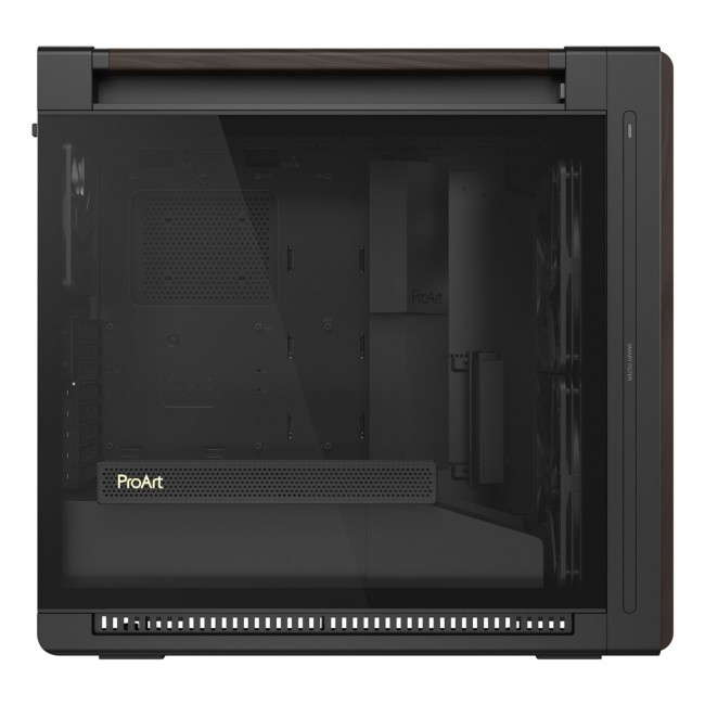 ASUS ProArt PA602 Wood Edition Modern Black - Tempered Glass Panel Midi Tower Black, Wood