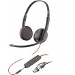 POLY Blackwire 3225 Stereo USB-C Headset +3.5mm Plug +USB-C/A Adapter