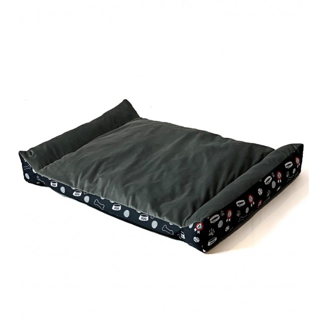 GO GIFT Rex graphite XXL - pet bed - 105 x 75 x 8 cm