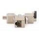 Digitus CAT 6A Keystone module, shielded with intelligent cable manager