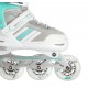 NILS EXTREME NH18191 2IN1 INLINE SKATES WHITE & BLUE SIZE. S (29-33) WITH INTERCHANGEABLE HOCKEY SKATES