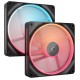 CORSAIR RGB Fan 140x140x25 LX140-R iCUE Link Dual