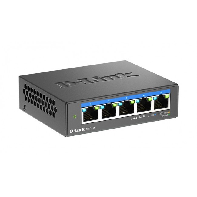 D-Link 5-Port 2.5G Multi-Gigabit Desktop Switch D-Link 5-Port 2.5G Multi-Gigabit Desktop Switch