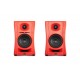 Kali Audio LP-UNF-R - a pair of Bluetooth monitor speakers (red)
