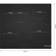 Bosch PIF61ABB5E hob Black Built-in 60 cm Zone induction hob 4 zone(s)
