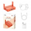 Cudy AC1200 wireless router Fast Ethernet Dual-band (2.4 GHz / 5 GHz) Orange